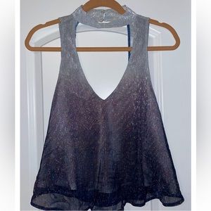 Show Me Your MuMu Metallic Halter Top
